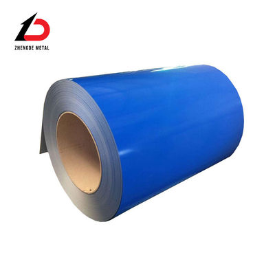 Warmgewalzte 0,5*1250mm 3019 Ral 5030 Ral 9002 Ral 3020 PPGI Dx51d 20/5um 0,47mm Dicke Farbbeschichtung / vorgefärbte galvanisierte Stahlspule