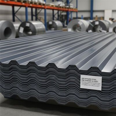Galvanisierte Stahlvormalte GI-Blätter Dauerhafte korrosionsbeständige beschichtete Metalldachplatten für Bauanwendungen
