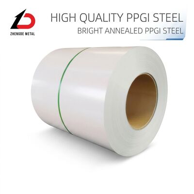 PPGI Steel Coil with Customizable Length, Recyclable, and Yellow Color Coated for Roofing and Structural Uses