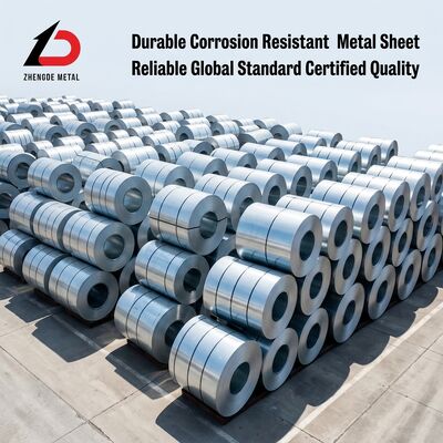 Z60 Elektroverzinkte Stahlspule 0,3-2,0 mm 600-1250 mm Kaltgewalztes Substrat mit 60 g/m2 Beschichtung