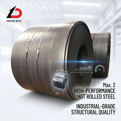 Breite Breite 2000 mm Warmgewalzte Kohlenstoffstahlspule Q235B Q345B Schwerlastbehälter 2-25mm Schiffbau