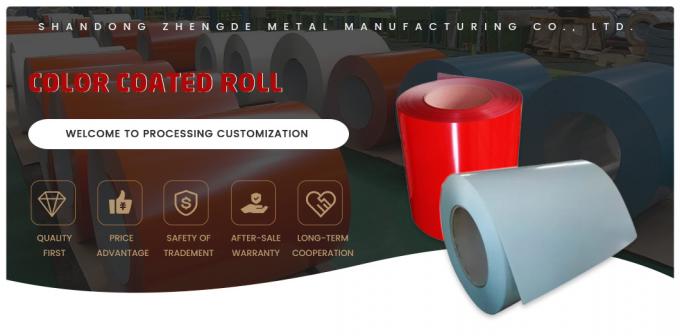 0.5mm PPGI Stahlspule Rot PPGI vorgefärbte galvanisierte Stahlspule 0