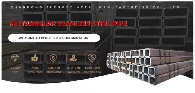 Qualitätsgarantie S550q, S620q, S690q Q195, Q215, Q235A, Q235B Rechteckige nahtlose Stahlröhre mit professioneller Kraftwerk 0