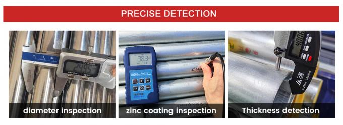 Dx51d Wanddicke 1mm-150mm Außendurchmesser 6mm-2500mm Z40-600g Verzinkte Stahlrohre für den Bau und die chemische Industrie 8