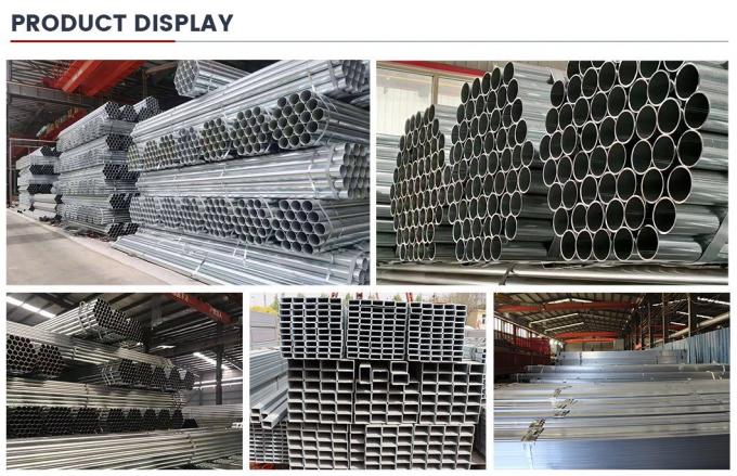 Gl Galvanisiertes Stahlrohr Q235 Q195 Q235 Q195 Heißgetipptes Galvanisiertes Rundrohr 7